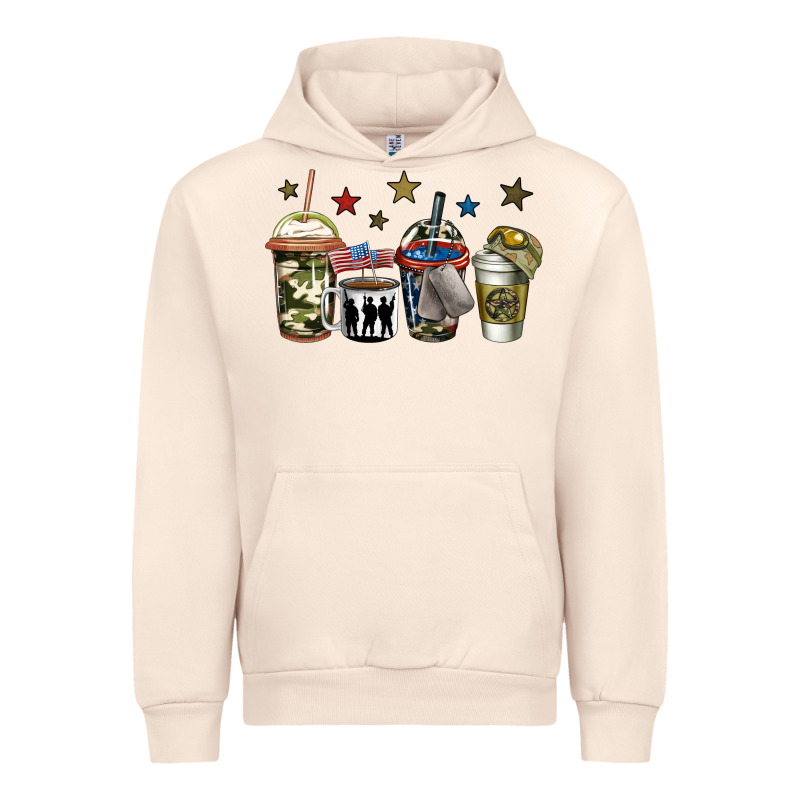 Army Coffee Urban Hoodie by Jasminsmagicworld | Teevron