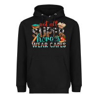 Black not all superheroes wear capes with books Heavyweight Hoodie - texasbilliewilder