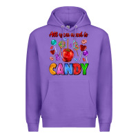 Purple all you need is candy Premium Hoodie - AdoDesignShop