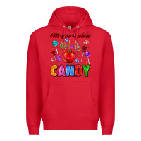 Red all you need is candy Premium Hoodie - AdoDesignShop