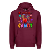 Burgundy all you need is candy Premium Hoodie - AdoDesignShop