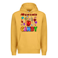 Mustard all you need is candy Premium Hoodie - AdoDesignShop