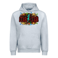 Heather Grey lightning bolt mama christmas Urban Hoodie - Jasminsmagicworld