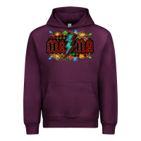 Mauve Wine lightning bolt mama christmas Urban Hoodie - Jasminsmagicworld
