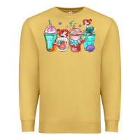 Antique Gold ariel coffee cups Premium Sweatshirt - Zillion Design Studio