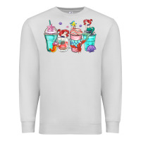 Dove Grey ariel coffee cups Premium Sweatshirt - Zillion Design Studio