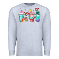 Heather Grey ariel coffee cups Premium Sweatshirt - Zillion Design Studio