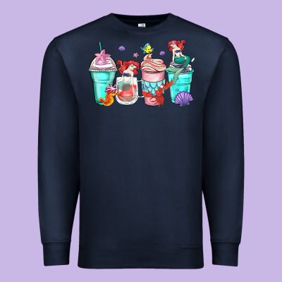 Ariel Coffee Cups Premium Sweatshirt Designed By Zillion Design Studio
