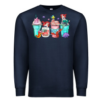 Navy ariel coffee cups Premium Sweatshirt - Zillion Design Studio