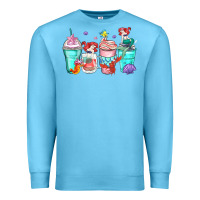 Ocean Blue ariel coffee cups Premium Sweatshirt - Zillion Design Studio
