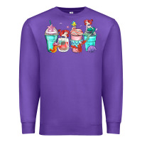 Purple ariel coffee cups Premium Sweatshirt - Zillion Design Studio