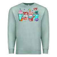 Seafoam ariel coffee cups Premium Sweatshirt - Zillion Design Studio