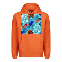 Carrot patriotic fireworks and sunflower Premium Hoodie - BundleAndBundleShop