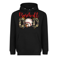 Black baseball dad Heavyweight Hoodie - Zillion Design Studio
