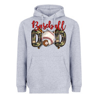 Heather Grey baseball dad Heavyweight Hoodie - Zillion Design Studio