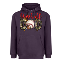 Plum baseball dad Heavyweight Hoodie - Zillion Design Studio