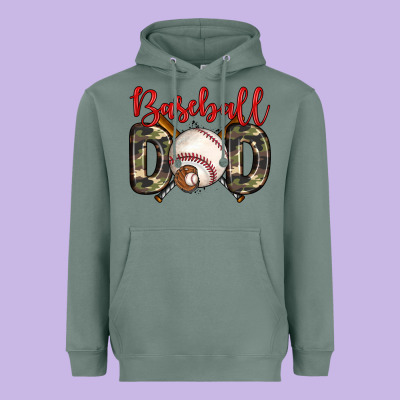 Baseball Dad Heavyweight Hoodie Designed By Zillion Design Studio