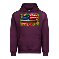 Mauve Wine christmas american flag background Urban Hoodie - Jasminsmagicworld