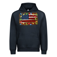 Navy christmas american flag background Urban Hoodie - Jasminsmagicworld