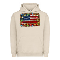 Pigment French Oak christmas american flag background Urban Hoodie - Jasminsmagicworld