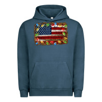 Pigment Midnight Navy christmas american flag background Urban Hoodie - Jasminsmagicworld