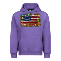 Tulip christmas american flag background Urban Hoodie - Jasminsmagicworld