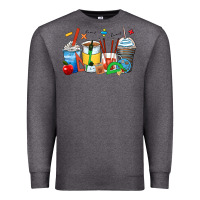 Charcoal Heather math teacher coffee cups Premium Sweatshirt - Zillion Design Studio