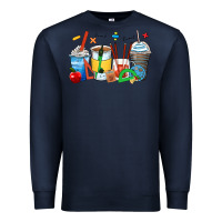 Navy math teacher coffee cups Premium Sweatshirt - Zillion Design Studio