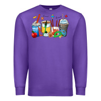 Purple math teacher coffee cups Premium Sweatshirt - Zillion Design Studio