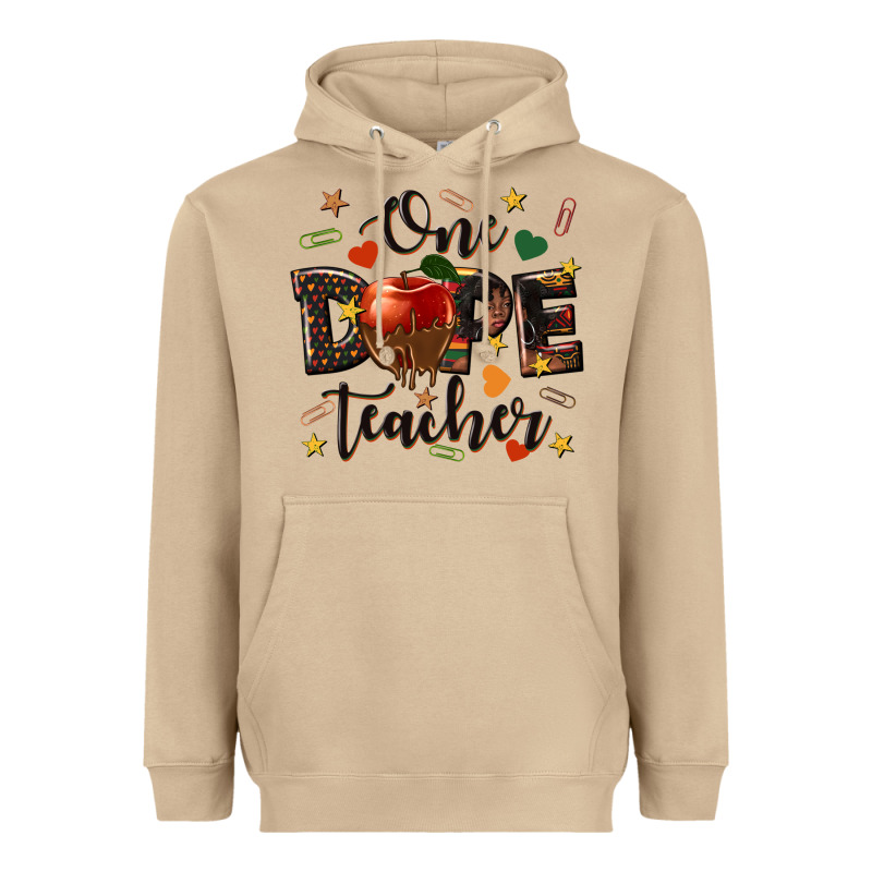 One Dope Teacher Heavyweight Hoodie by texasbilliewilder | Teevron