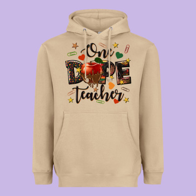 One Dope Teacher Heavyweight Hoodie Designed By Texasbilliewilder