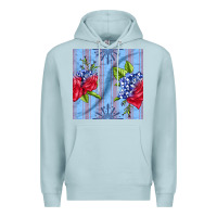Blue Mist patriotic rose Premium Hoodie - BundleAndBundleShop