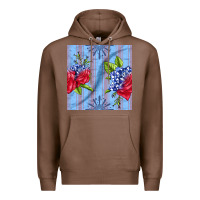 Chestnut patriotic rose Premium Hoodie - BundleAndBundleShop
