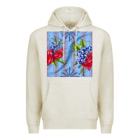 Oatmeal Heather patriotic rose Premium Hoodie - BundleAndBundleShop