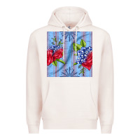 Pale Pink patriotic rose Premium Hoodie - BundleAndBundleShop