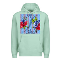 Seafoam patriotic rose Premium Hoodie - BundleAndBundleShop