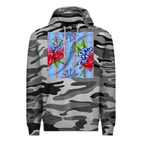 Slate Camo patriotic rose Premium Hoodie - BundleAndBundleShop