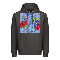 Smoke patriotic rose Premium Hoodie - BundleAndBundleShop
