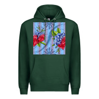 Sports Green patriotic rose Premium Hoodie - BundleAndBundleShop