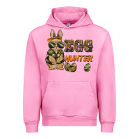 Fuchsia Pink easter egg hunter rabbit bunny Urban Hoodie - BarkalooDesign