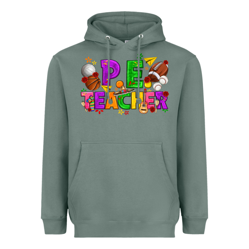 P.e. Teacher Cinco De Mayo Heavyweight Hoodie by texasbilliewilder | Teevron