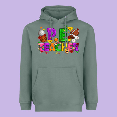 P.e. Teacher Cinco De Mayo Heavyweight Hoodie Designed By Texasbilliewilder