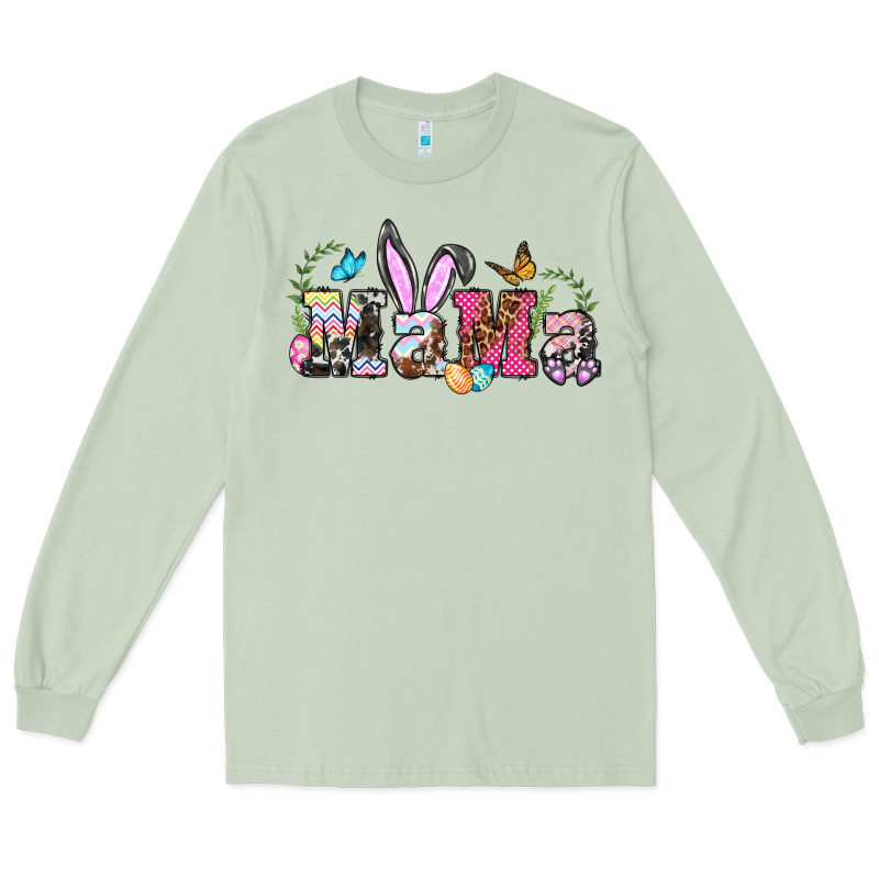 Easter Bunny Mama Long Sleeve Tee by BarkalooDesign | Teevron