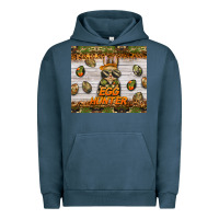 Pigment Midnight Navy easter egg hunter  rabbit Urban Hoodie - BarkalooDesign