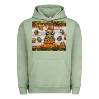 Pigment Oil Green easter egg hunter  rabbit Urban Hoodie - BarkalooDesign