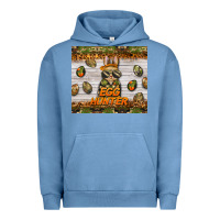 Pigment Pebble Blue easter egg hunter  rabbit Urban Hoodie - BarkalooDesign