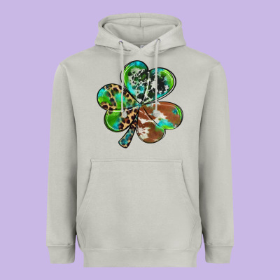 Western Shamrock Heavyweight Hoodie Designed By Ranaportraitstore