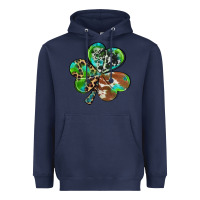 Navy western shamrock Heavyweight Hoodie - RanaPortraitStore