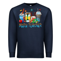 Navy math teacher coffee cups Premium Sweatshirt - Zillion Design Studio