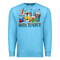 Ocean Blue math teacher coffee cups Premium Sweatshirt - Zillion Design Studio